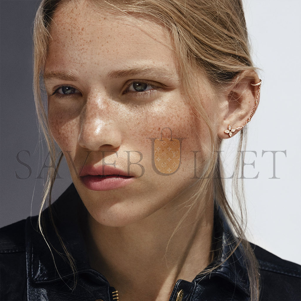 l**is v*t*n idylle blossom mono chain earrings, pink gold and Di*m*nds - per unit q96836